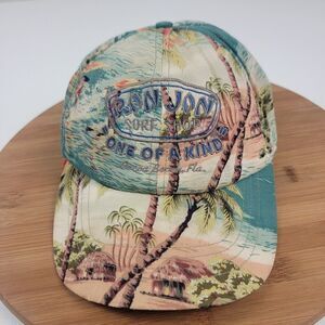 Vintage 90s Ron Jon Surf hat made in USA Adjustable Strap Beach